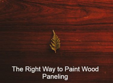 Paint Wood Paneling